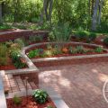 Stepped Retaining Walls for Plants, Seats and Stairs