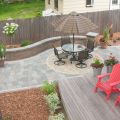 Outdoor Living with a Seat Wall
