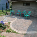 Paver Patio with Dragonfly