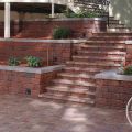 Terraced Retaining Walls and Stairs