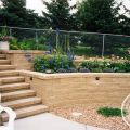 Retaining Walls with Tiered Planters
