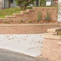 Divid a Sloping Yard and Driveway with a Retaining Wall