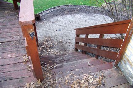 Wood decks and stairs need constant maintenance